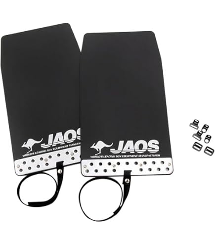 自動車 JAOS マッドガードⅢ 1台分セット ブラック ハスラー用フロント