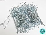 skemidex ---新しい100 8 " Pegボードフック棚ペグボードシェルフ。8 " Pegボードフック頑丈スチールConstruction亜鉛メッキ数量: 100個