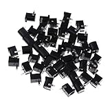 D DOLITY 約50個　3ピン　PCBマウント　5.5x2.5 Mm　メス　DC電源ジャック　ソケット　コネクタ　DCソケット