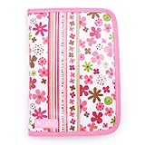 ようこそ赤ちゃんHappy母子手帳ケース（ファスナータイプ）　スカンジナビアのフラワーパーク（ピンク）　B2801200　日本製