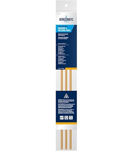 Bernzomatic NS3 Nickel-Silver Brazing Rods 2-Pack - Flux Coated Welding Rods For Metal Repair
