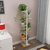近代鍛鉄多階建て屋内居間フラワースタンド多機能緑大根棚フロアベッドルームバルコニーフラワーシェルフ ( Color : White )