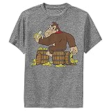 [Nintendo] Tシャツ Barrels of Bananas 杢チャコール X-Large