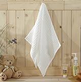 wislife Baby Washcloths for Sensitive Skin（6パック）-softベビータオル、完璧な赤ちゃんギフトセット13 " x13 "ホワイト