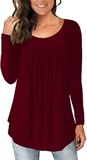 Blouse Loose Fitting Tops Long Sleeve 