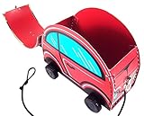 kidSTYLEレッド/ブルー車キャリーケース – おもちゃストレージ、再生、収集、表示