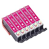 SAT-Mマゼンタ6本セット 互換インクカートリッジSAT さつまいもサツマイモインク 対応プリンター:EP-712A EP-713A EP-714A EP-715A EP-812A EP-813A EP-814A EP-815A EP-816A EP-716A インクタンク 大容量タイプ/ICチップ付残量表示可能/個包装/高発色