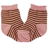 シンクビー ソックス クルーボーダー 7-8cm(ピンク)