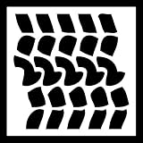 自動Vynamics – 詳細なMud /オフロードタイヤ踏み板ステンシルセット – Featuring a人気踏み板 – 繰り返しパターン – 異なるサイズ利用可能 – ( 1 ) Pieceキット