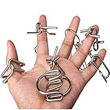 Greensun TMメタルリング7セットIQ Brain Teaserパズルマジックリンク解除ゲームおもちゃ子供おもちゃ子供学習教育おもちゃギフトマジックトリック