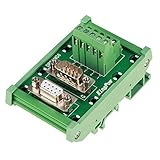 DB9 DINレールモジュール　アダプタプレート　端子信号モジュール　ターミナル　基板コネクタに　DB9-MG6