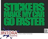 JINTORA ステッカー/カーステッカー - sticker that my car is faster - 私の車が速いというステッカー - 176x99 mm - JDM/Die cut - 車