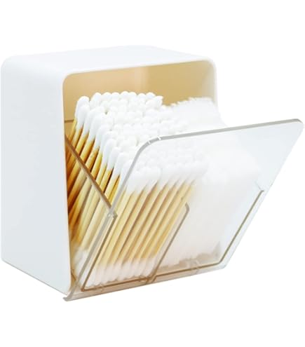 Mushroom Shaped Q-tip & Cotton Ball Holder - 2-Pack Cute Bathroom Organizer - View #9