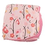【ノーブランド品】新生児　フリース　二層　ブランケット　寝具　毛布　おくるみ　バスタオル　ぬいぐるみ　快適　暖かい　動物柄　全10パタン - 鳥