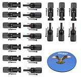 HQRP 10ペアMC4ソーラーパネルコネクタオス＆メス（M＆F） - PV /太陽光発電システム + HQRP コースター