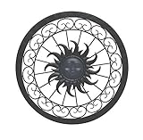 Woodland Imports Stunning Metal Sun Wall Decor [並行輸入品]