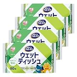 アイリスオーヤマ ペット ウェットティッシュ1P 80枚 【4個セット】DPWT-1P
