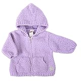 kashwere カシウェア ふわふわ ベビーパーカー ペリウィンクル BABY HOODED JACKET Periwinkle (18～24ヶ月)