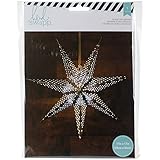 American Crafts 340581 Star Heidi Swapp Paper Lantern Medium Seven Pt. Star Silver [並行輸入品]