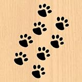 ウォールステッカー 猫 肉球 黒猫の足跡 4.5cm ネコ ねこ 動物 ペット シール