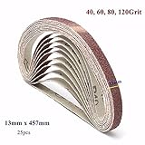 Generic 25pcs 13x457mm 40/60/80/120 Grit Zirconia Sanding Belts Abrasive Tools(40)