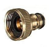 Beho 3/4 インチの真鍮スレッド ガーデン ホース水スプレー蛇口継手パイプ クイック コネクタ