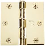 Stanley National Hardware V8026 3" Door Hinge in Polished Brass [並行輸入品]