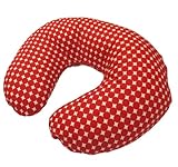 日本製 のっけて授乳クッション マーブル レッド