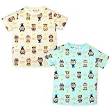 (サックス/90cm)ベビー服 男の子 Tシャツ アンパンマン 半袖 UV加工 綿100％ 着ぐるみ総柄プリント 男児 ベビー