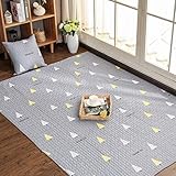 持ち運びしやすい ベビー プレイマット Lサイズ 150*210cm リビングマット 花柄 大判ベビーマット 大きなプレイマット 広々 ベビー用ラグマット 軽量 軽い ギフト対応 北欧風 110*210cm かわいい おしゃれ 北欧柄 マット ラグ