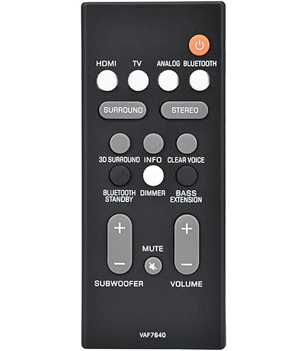 Amazon | 交換用リモコン ヤマハ サウンドバー YSP-2200 - FSR111