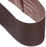 Norton 3X High Performance Portable Sanding Belt, Aluminum Oxide, 21 Length x 3 Width, Grit 50 Coars