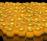 LED Lighted Flickering Votive Style Flameless Candles - Banberry Designs - Box of 288 - Wedding Deco