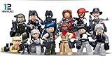 12pcs /ロットSwat Police the Wraith Assault Commando Army武器おもちゃと互換性Lego