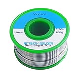 [veesee] 鉛フリー ハンダ ヤニ入り 半田 無鉛 銀入り 溶接ワイヤー 低融点 線径1.5mm 100g Sn 0.3Ag - 0.7Cu SAC 合金 (1.5mm)