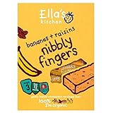 Ella's Kitchen Organic Banana and Raisin Nibbly Fingers 12mth+ (5x25g) エラのキッチン有機バナナとレーズンnibbly指12Mth