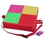 Lalawow　お食事クッション　ベビー用チェアクッション こどもクッション 椅子クッション 　高品質防水オックスフォード製 (レッド)