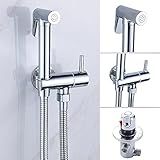 Wellbeingjp 浴室用水栓 シャワー付き 降雨シャワーヘッド　セット　レインシャワーヘッド　オーバーヘッド シャワー　サーモスタット混合水栓 ステンレス　正方形 高品質　節水　洗浄便利　シャワ