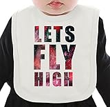 Lets Fly High In Space ネクタイを有する有機ビブ Medium