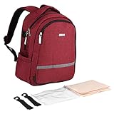 マザーズバッグ おむつバッグ リュックベビーカーストラップ付おむつバックパック 大容量 多機能 軽量 多機能小物入れ(03)