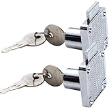 UHPPOTE　2個入り　キャビネットロック　キャビネット錠　亜鉛合金　メールボックス　引き出し　錠　ロック　カムロック　戸棚 用　2個　UHPPOTE Zinc Alloy Cam Lock For