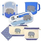 こぐまちゃんとどうぶつえん ランチ6点セット (ぞう) amazon店限定 【KCKJ-6SET】 ランチボックス+トリオセット+プラカップ+ランチクロス＋お弁当袋＋コップ袋