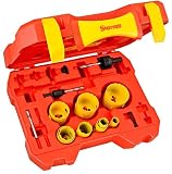 Starrett KDP09051-N 14 Piece Fastcut Bi-Metal General Purpose Hole Saw Kit by Starrett