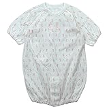 《年間定番》Babbun(バブーン)【日本製】天竺JQネコPtコンビドレス 50cm ~ 60cm /ピンク NO.KK-31-2530