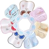 ベビー　スタイ/ビブ　よだれかけ　防水（7枚セット） (ホワイト)