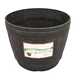 アイリスオーヤマ 鉢 木樽風ポット 3号 ダークブラウン