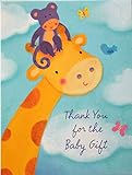 8 Baby Shower Thank You Notes - Giraffe by Tender Thoughts Greetings