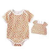 半袖 アニマル柄 綿 ロンパース 女の子 男の子 男女兼用 ベビー 赤ちゃん 80㎝ てんとう虫柄 豹柄 ジラフ柄 ゼブラ柄 着ぐるみ 半袖 カバーオール (ジラフ柄)