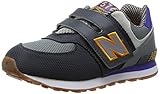 [ニューバランス] new balance キッズシューズ KV574  (16春夏) KV574  (16春夏) E7Y (グレー/パープル(E7Y)/21.5)