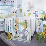 子羊＆アイビーベビーベッド寝具セット、ユ - Hooは、4ピース